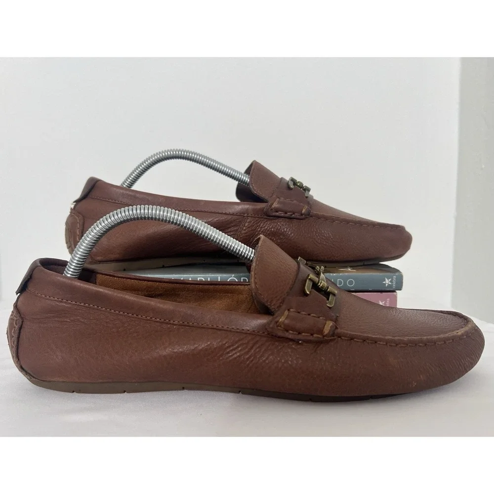 Cole Haan Somerset Horse Bit Brown Leather Dress Loafers Casual Formal Shoes 10M